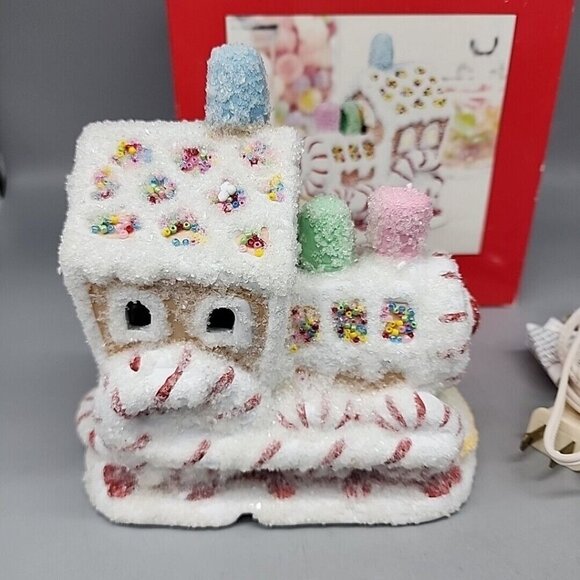 EUC 2002 DEPT 56 Simple Tradition SUGAR & SPICE CHOO CHOO! Lighted House - Picture 3 of 5